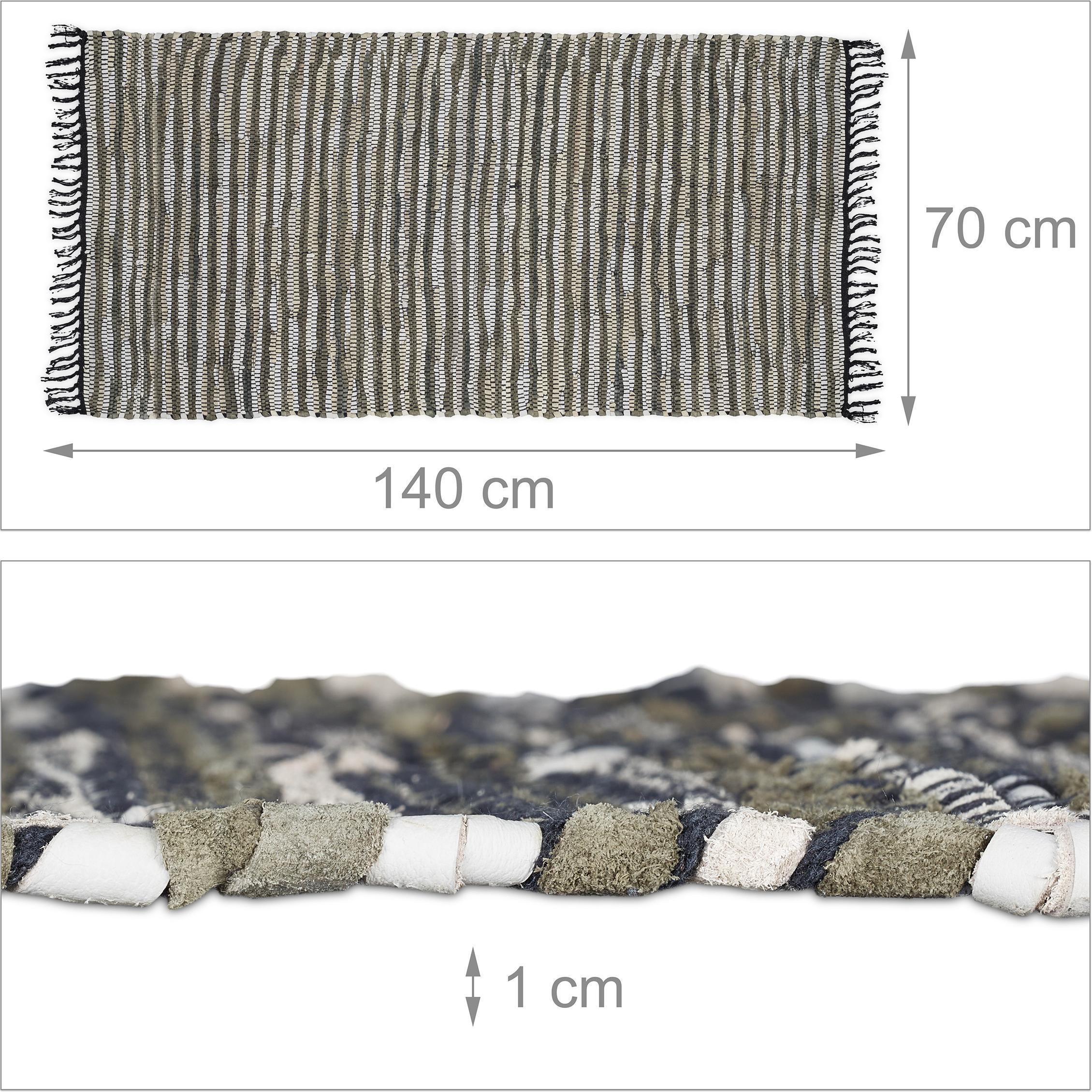 Thumbnail - Relaxdays, Teppich, Flickenteppich (140 x 70 x 1 cm)