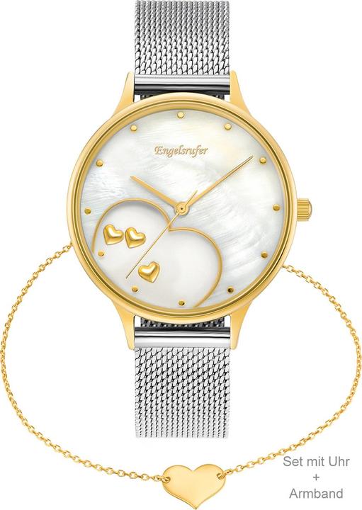 Produktbild Engelsrufer ERWO-HEART-02 Happy Hearts Set Damenuhr 34mm 5ATM (Analoguhr, 34 mm)