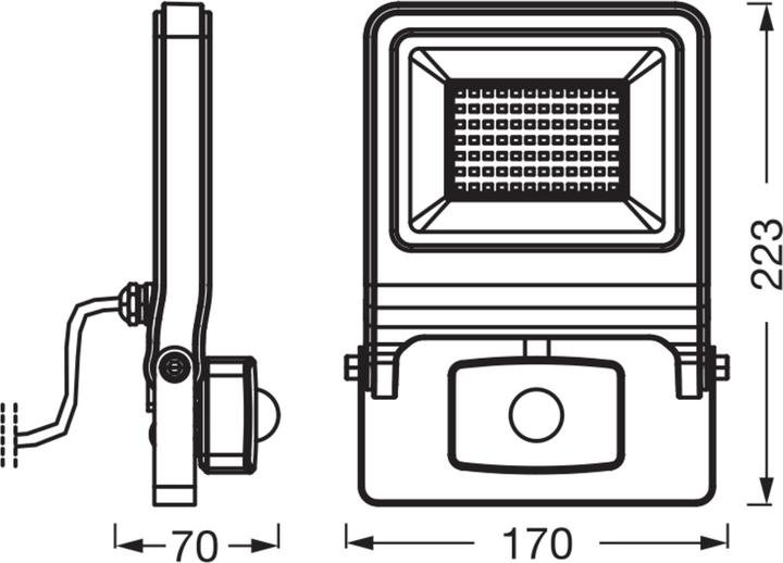 Produktbild Osram LED Fluter ENDURA Flood Sensor Warm White PCR Warm weiss 4099854487279 (5000 lm, IP65)