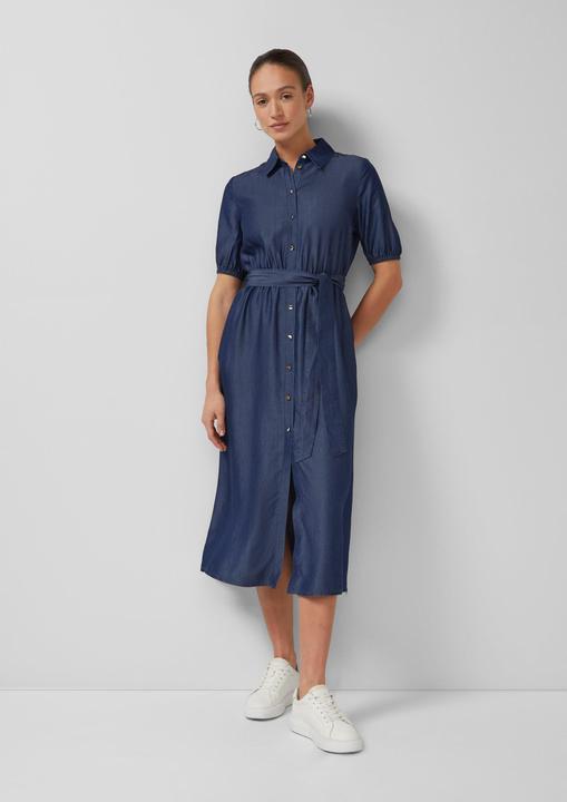 Image du produit s.Oliver Midi-Hemdblusenkleid aus Lyocell mit Bindegürtel (48)
