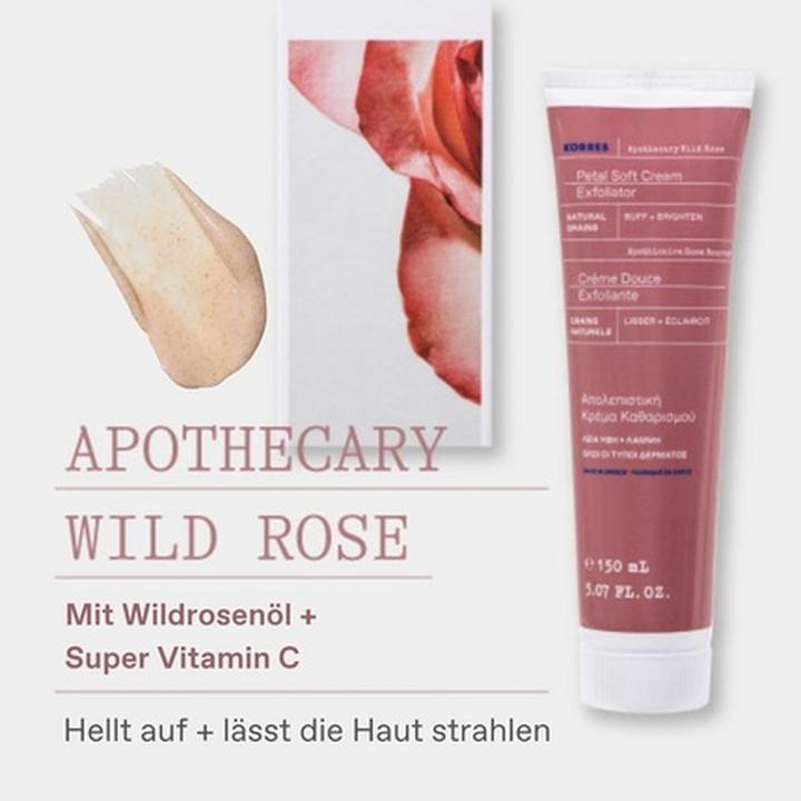 Image du produit Korres Apothecary Wild Rose Créme Douce (Exfoliant nettoyant, 150 ml)