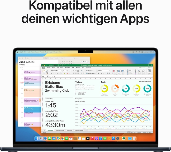 Actual product image Apple MacBook Air – 2023 (15", M2, 16 GB, 256 GB, DE)