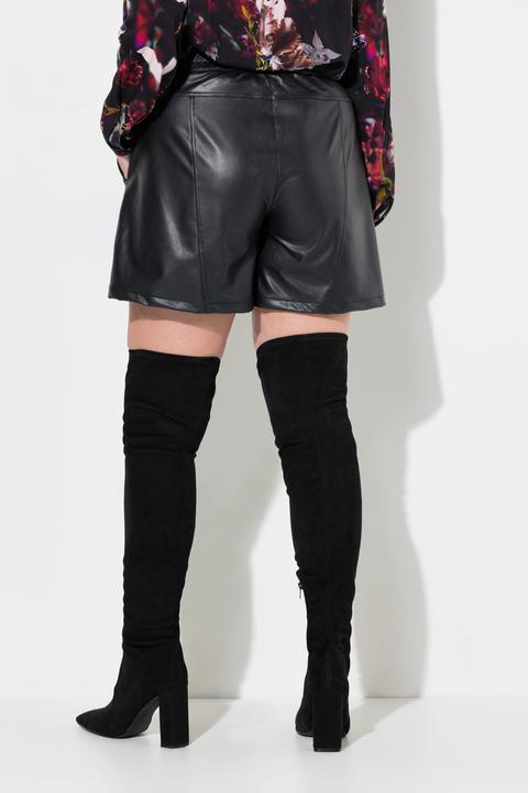 Actual product image Miamoda Shorts with wide legs in leather look (52)