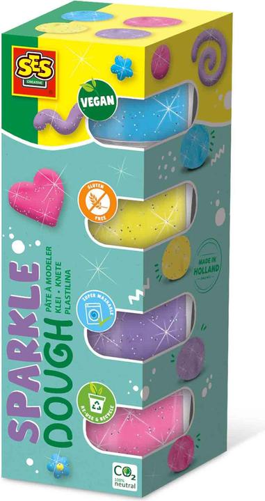 Ses Feel Good Clay - Sparkle, 4x90gr