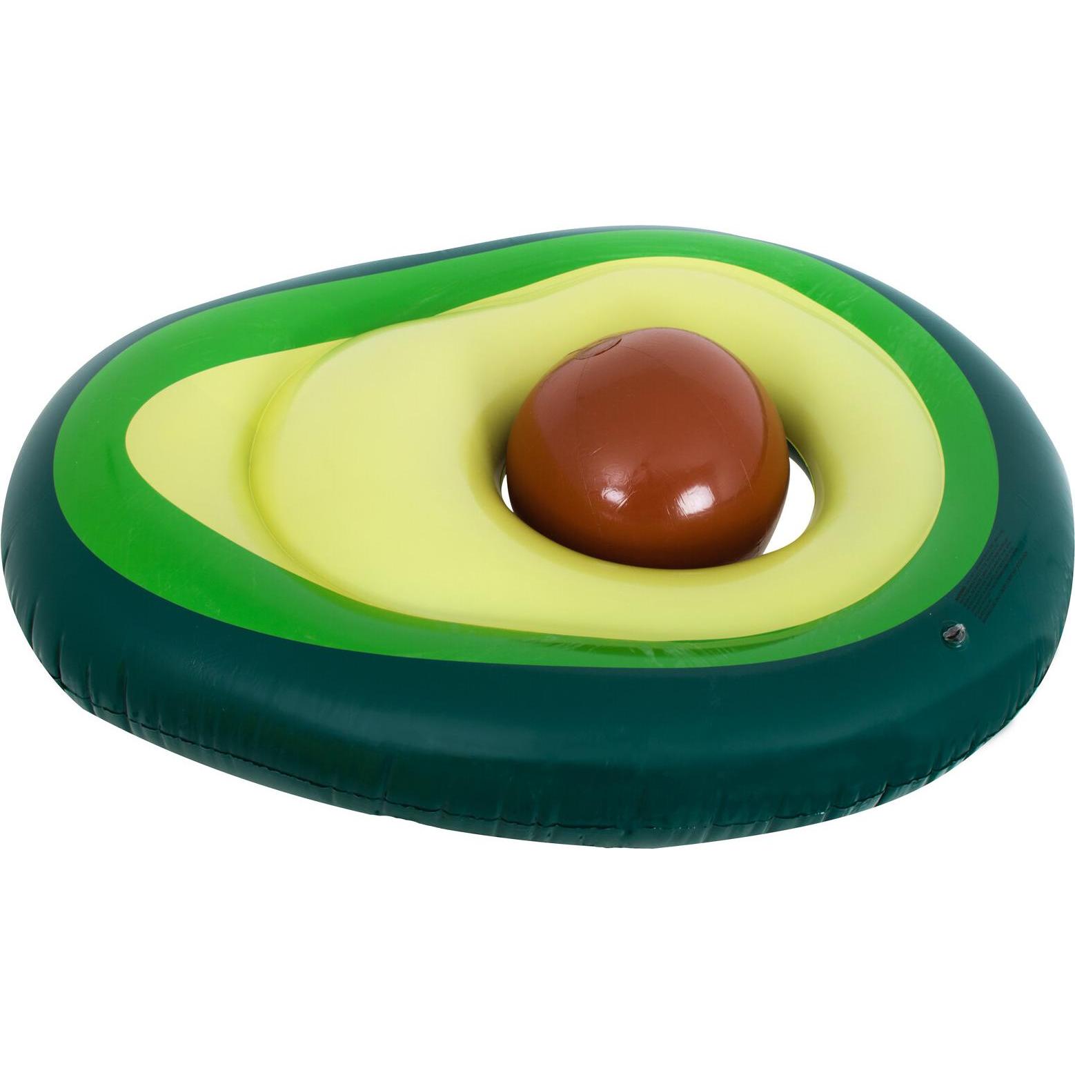 Kik Aufblasbare Matratze zum Schwimmen mit Avocado-Ball mit Samen 150cm XL