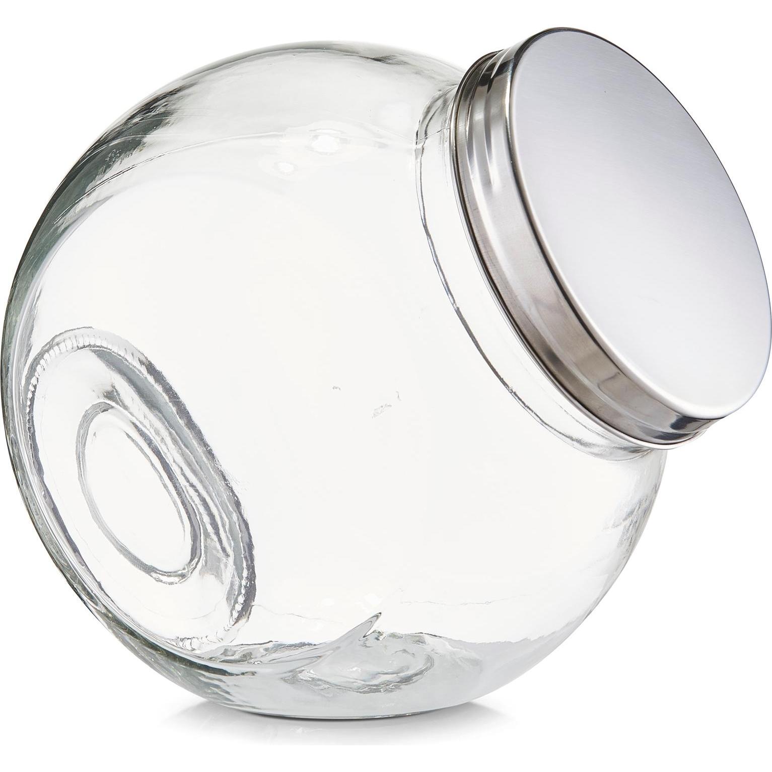 Zeller Present Candy, Vorratsbehälter, Transparent, Silber