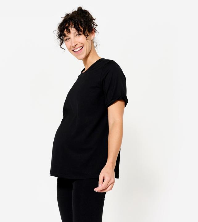 Image du produit Domyos T-shirt de maternité yoga femme, noir (M)
