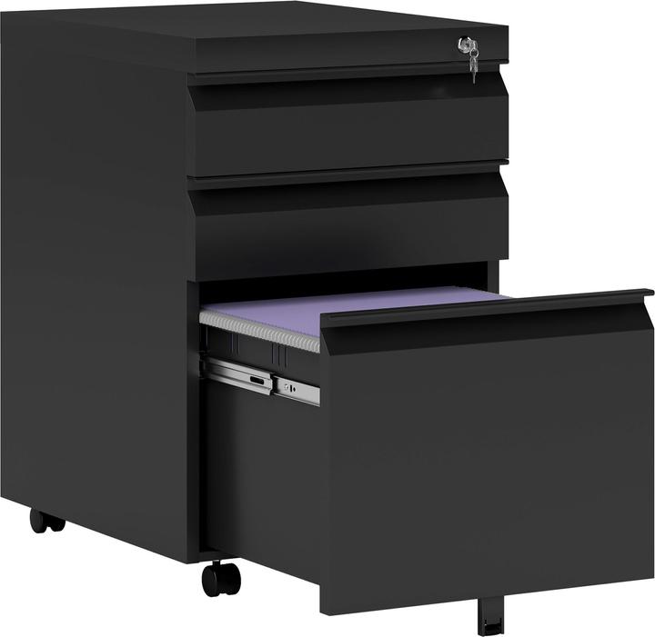 Produktbild Vinsetto Rollcontainer mit Schubladen und Ablagefläche (39 x 48 x 60 cm)