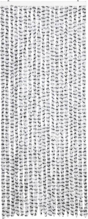 Immagine prodotto VidaXL Tenda per mosche Zanzariera Tenda per porta Tenda a filo Grigio chiaro Grigio scuro (56 x 200 cm)