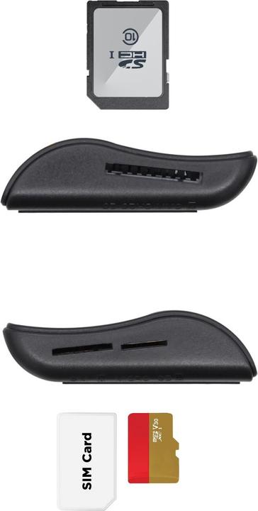 Produktbild Aisens ASCR-SN02SD-BK Zutrittskontrollsystem USB-Zugangskontrollenleser Schwarz (USB 2.0)