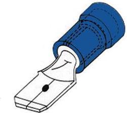 Actual product image Velleman Male Connector 4.8Mm Blue