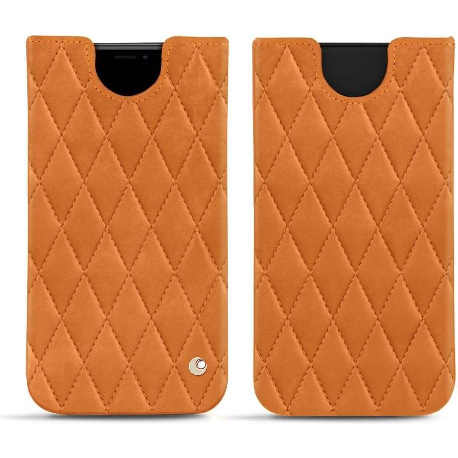 Noreve Lederschutzhülle (Apple iPhone XR), Smartphone Hülle, Orange