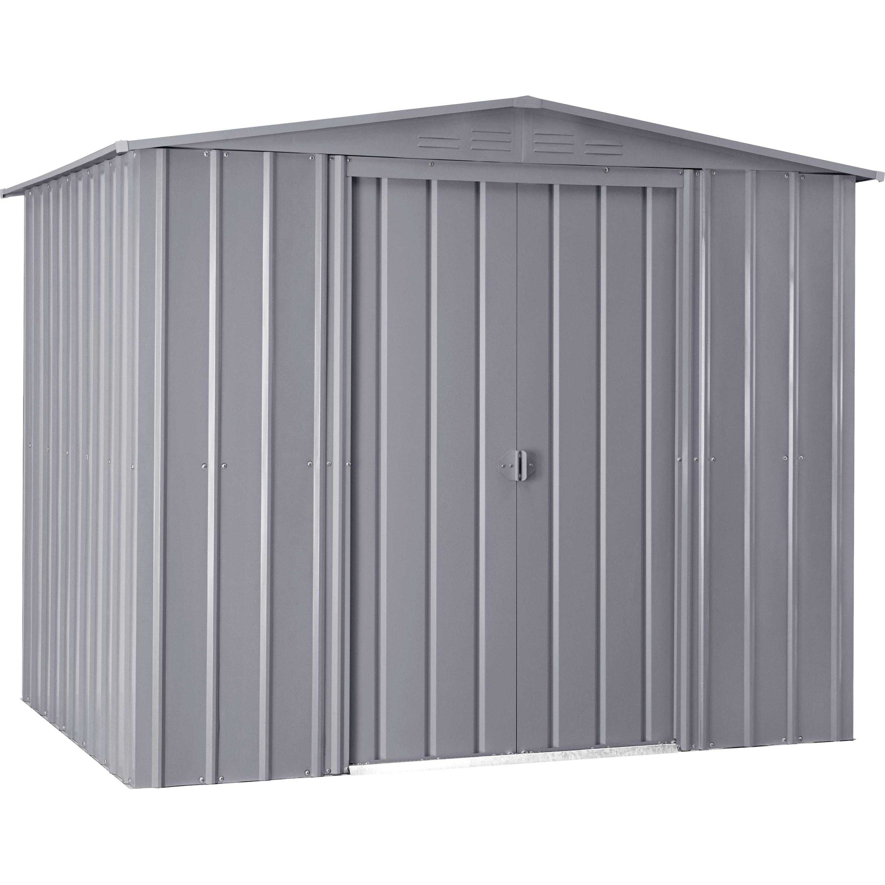 Arrow, Gartenhaus + Gartenschrank, Metallgerätehaus Gartenmanager Dream G 88 silber metallic