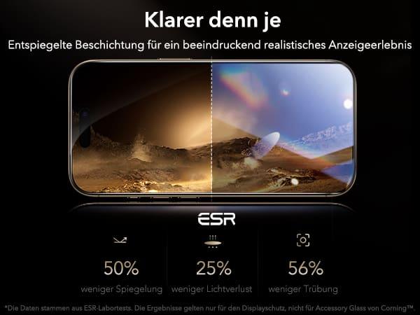 Actual product image ESR Corning UltraFit (3 pack) (3 pcs., Apple iPhone 17 Pro)