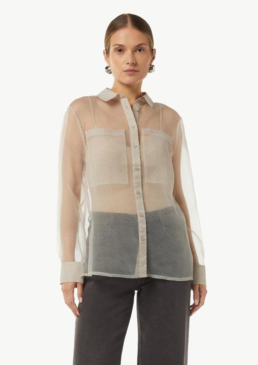 Produktbild Comma Bluse Transparente Hemdbluse aus Organza (44)