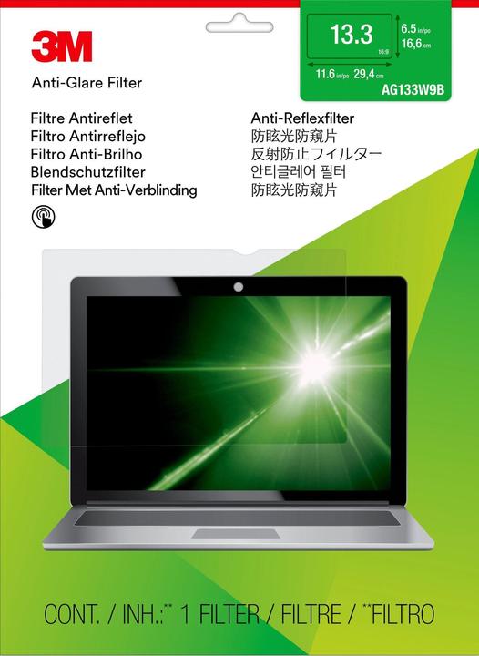 Produktbild 3M Blendschutzfilter für 13,3" Breitbild-Laptop (13.31", 16 : 9)