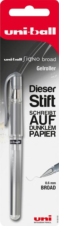Actual product image Faber-Castell Faber.C.Gelroller UB Signo UM-153 1,0mm si. BK (Silver, 1x)