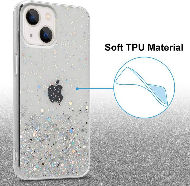 Produktbild Cadorabo Hülle für Apple iPhone 14 im TPU funkelnder Glitter Style (Apple iPhone 14)