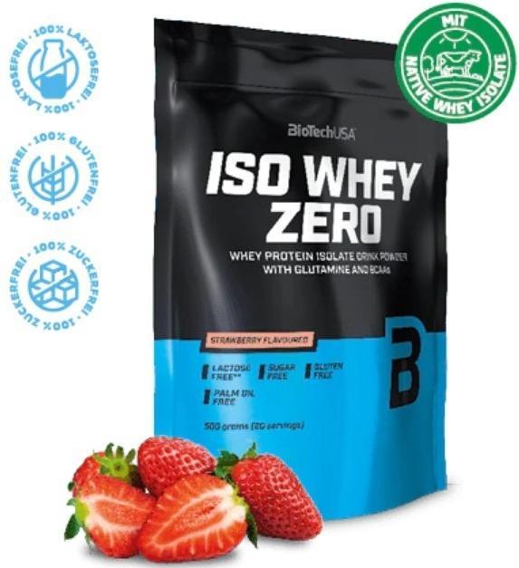 Produktbild Biotech USA Iso Whey Zero (Erdbeer, 1 Stk., 500 g)