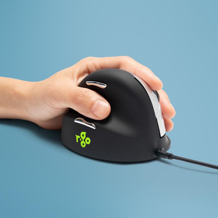 Actual product image R-Go Tools Ergonomic Mouse HE Large Left-Handed (Cable)