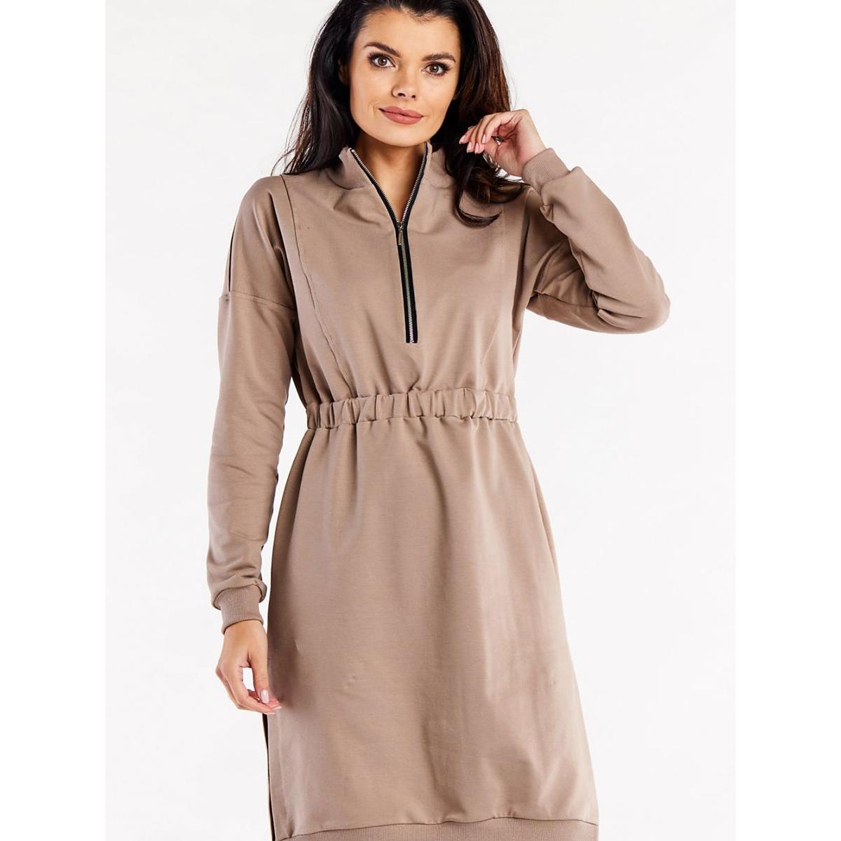 Infinite You, Kleider, Alltagskleid, Beige, (S)