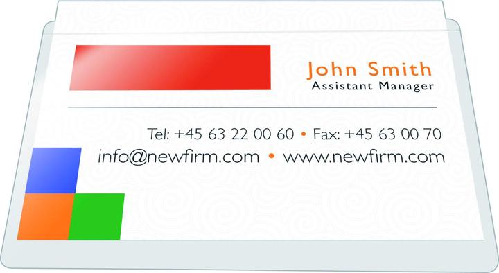 Energie-Label Q-Connect Visitenkartentaschen (95 x 60 mm)