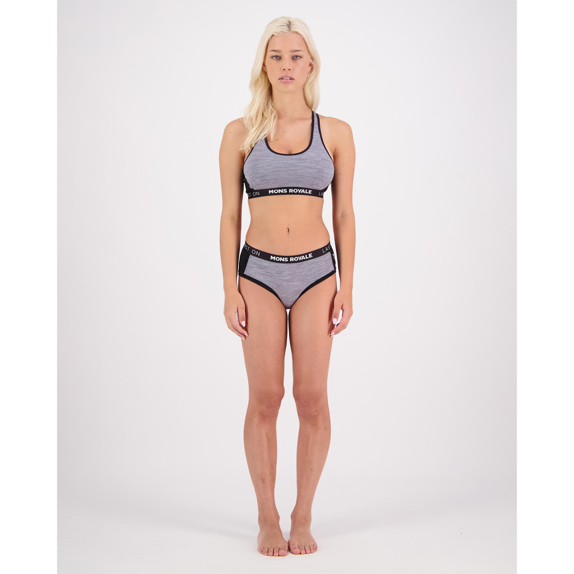 Thumbnail - Mons Royale, Damen, Funktionsunterhose, Sylvia Boyleg (XL), Grau, XL