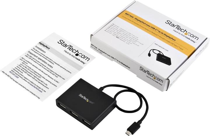 Actual product image StarTech Displayport Hub 3-Port (USB-C, 3 Ports)