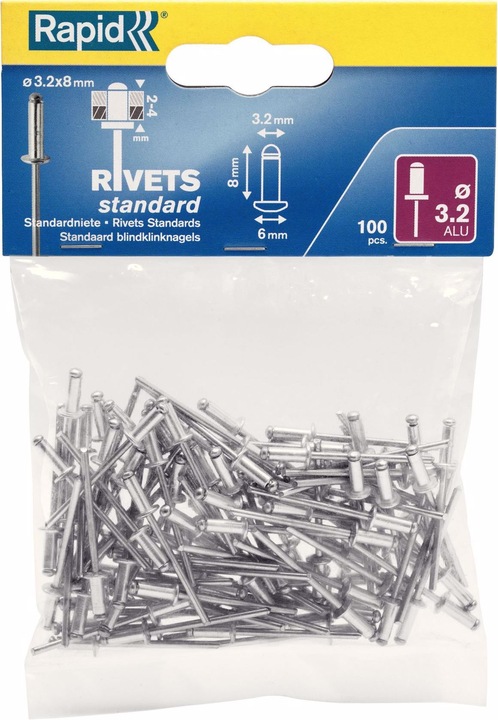 Rapid Standard Blindnieten Ø 3,2 x 8 mm