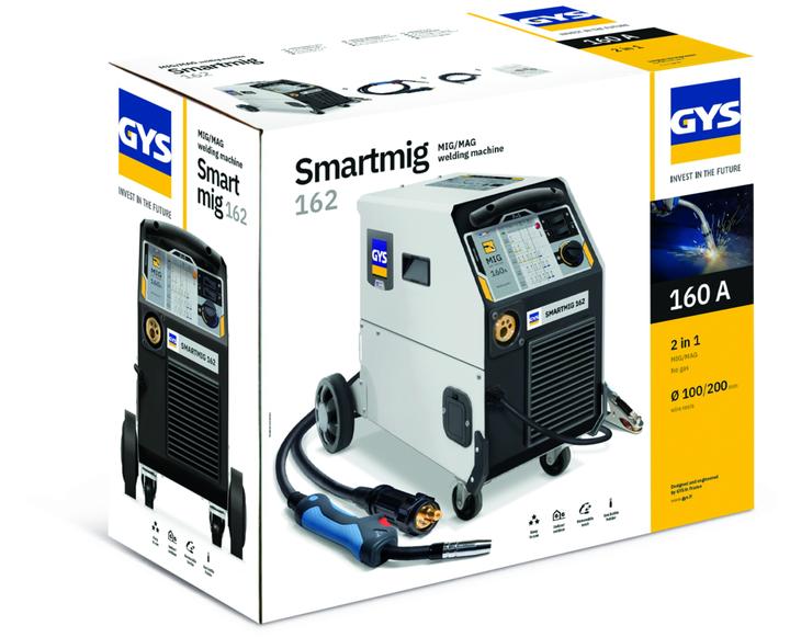 Image du produit GYS Poste à souder sous protection gazeuse, SMARTMIG 162