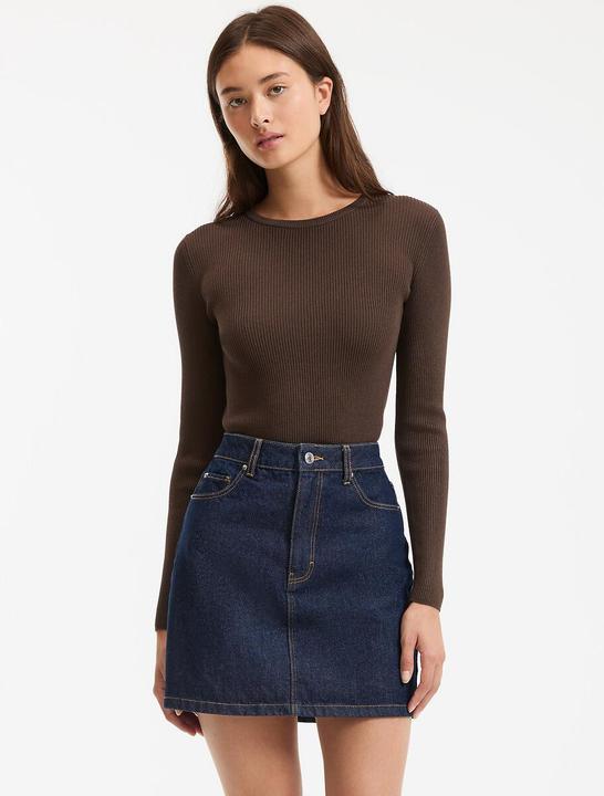 Produktbild La Redoute Collections Feinstrickpullunder mit rundem Ausschnitt (XXL)