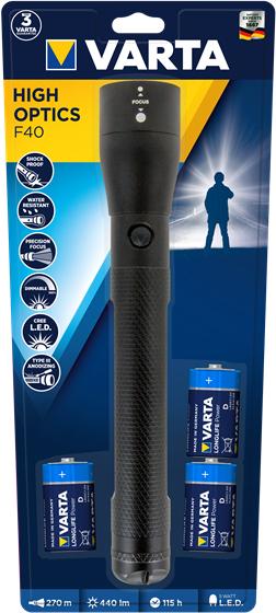 Actual product image Varta Flashlight High Optics 5W (440 lm)