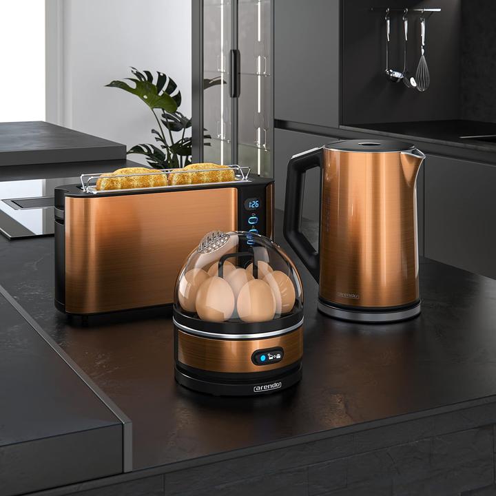 Produktbild Arendo Frühstücksset mit Wasserkocher, Toaster und Eierkocher (1.50 l)