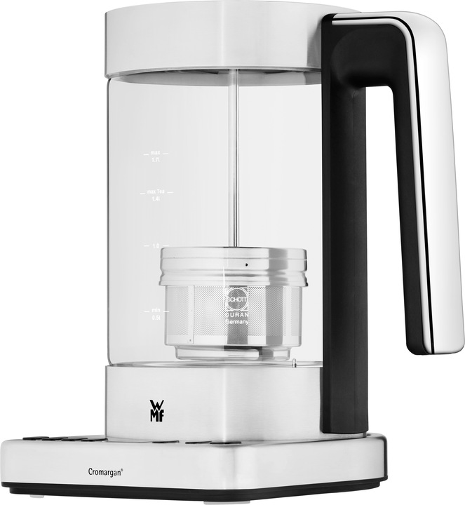 Actual product image WMF Glass Kettle with Temperature Selection 1,7l Tea Strainer Keep Warm Function Lono 3000W (1.70 l)