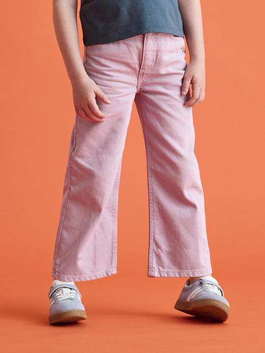 Image du produit Vertbaudet Weite Mädchen Hose mit Blumenstickerei (146)