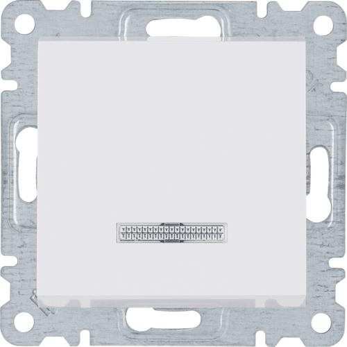 Thumbnail - Hager Lumina 2 Treppenschalter weiss beleuchtet (WL0220), Taster + Schalter, Weiss
