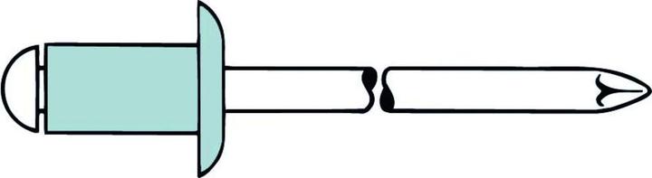 Actual product image Gesipa Blind rivet.5,0x 6 F Alu (500)