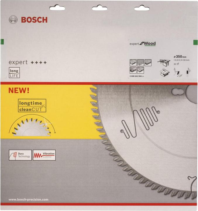 Produktbild Bosch Professional Zubehör Kreissägeblatt Expert for Wood, 350 x 30 x 3,5 mm, 30