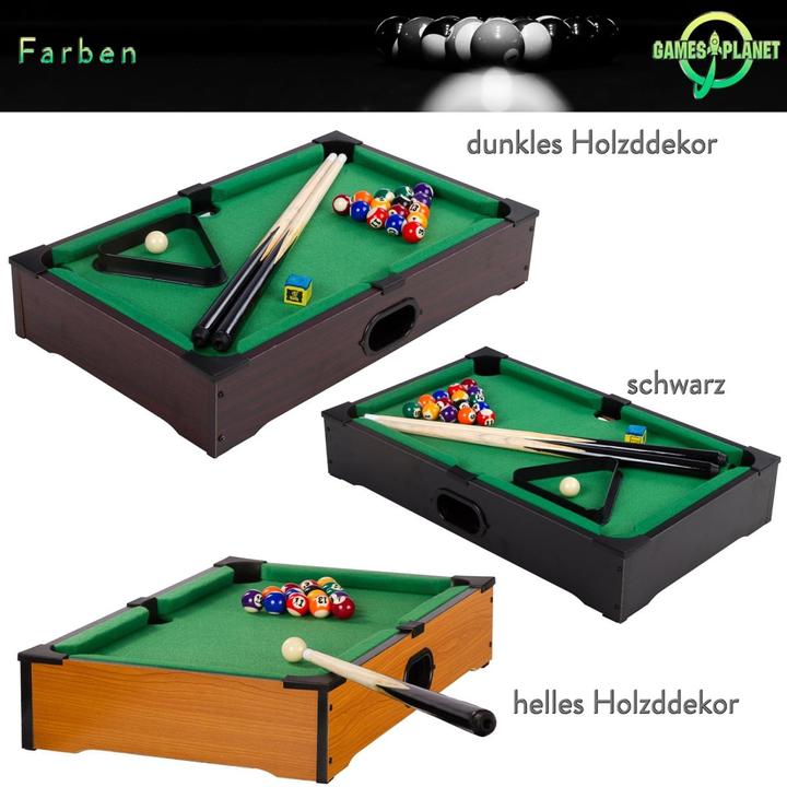 Image du produit Games Planet Mini billard NANO + accessoires, foncé