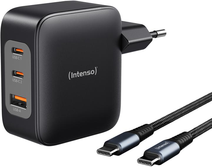 Intenso W100ACC -Adapter + C520C -Kabelschwarz (100 W, 3 ports)