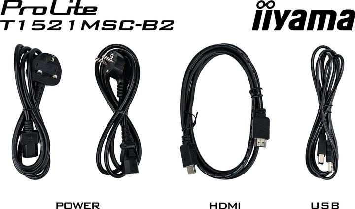 Produktbild iiyama TFT T1521MSC 38cm TN PCAP (1024 x 768 Pixel, 15")