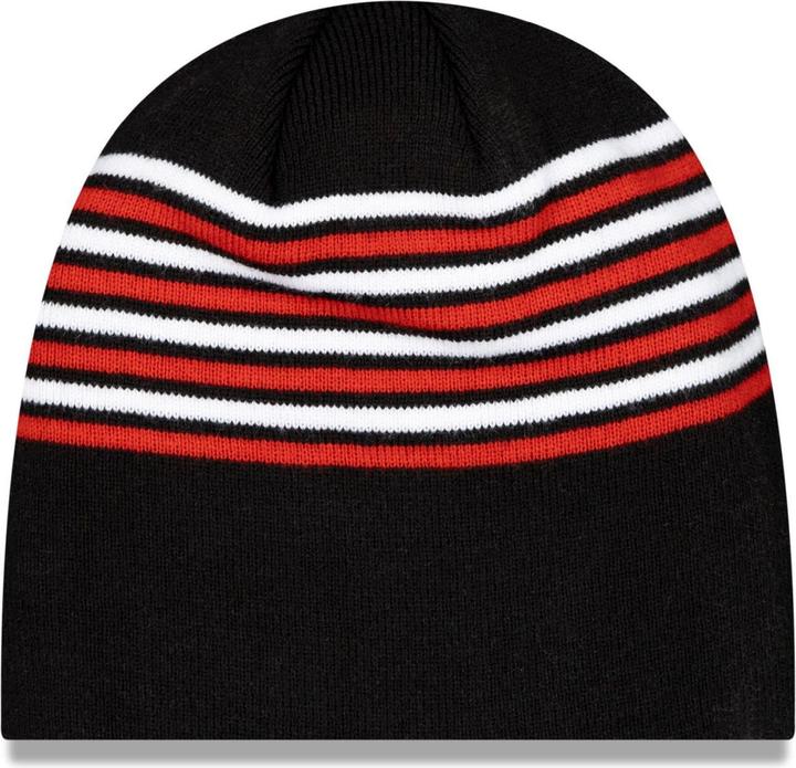 Actual product image New Era Bonnet d'hiver Skull Beanie - STRIPE AC MILAN noir