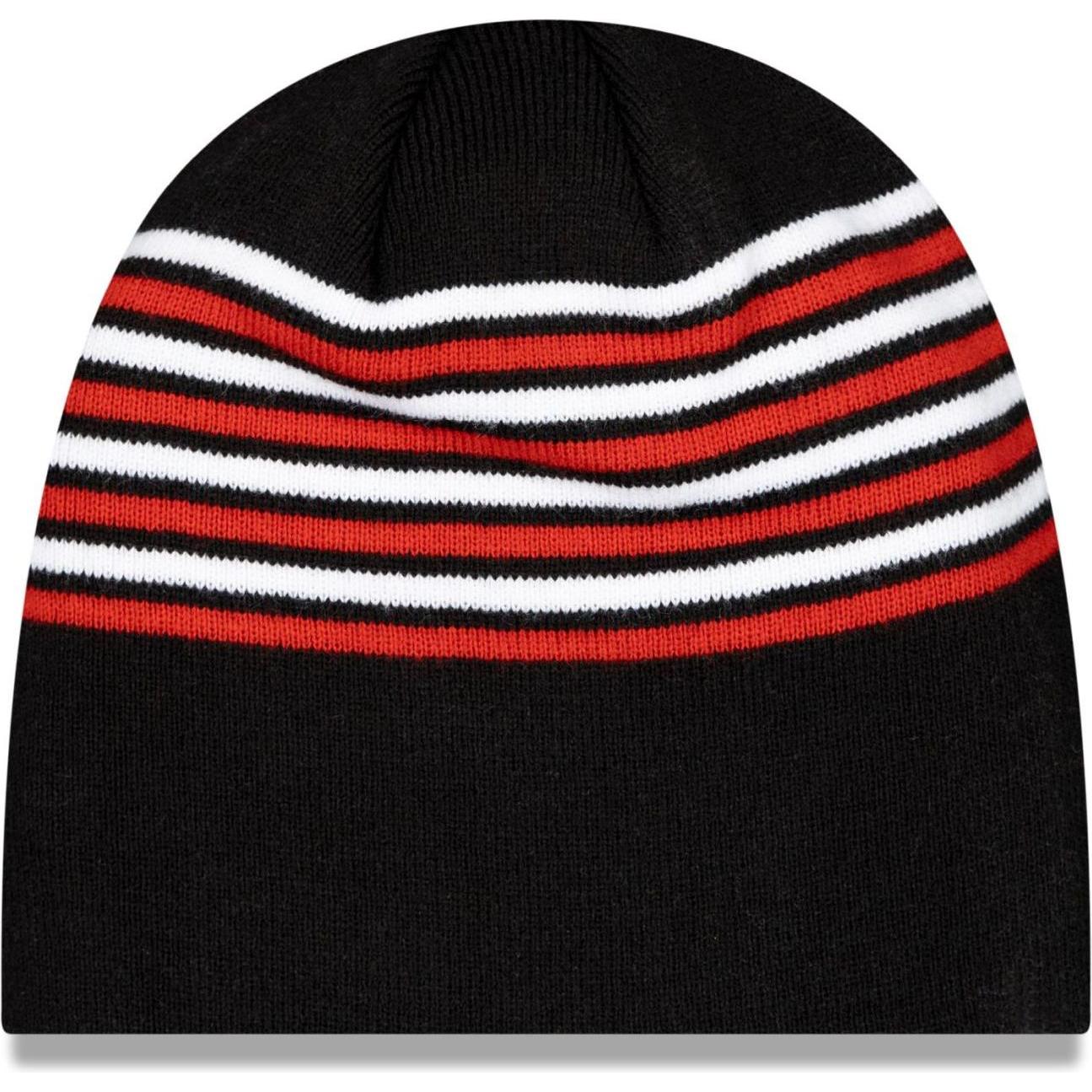 Thumbnail - New Era, Herren, Mütze, Wintermütze Skull Beanie - STRIPE AC MAILAND schwarz, Schwarz