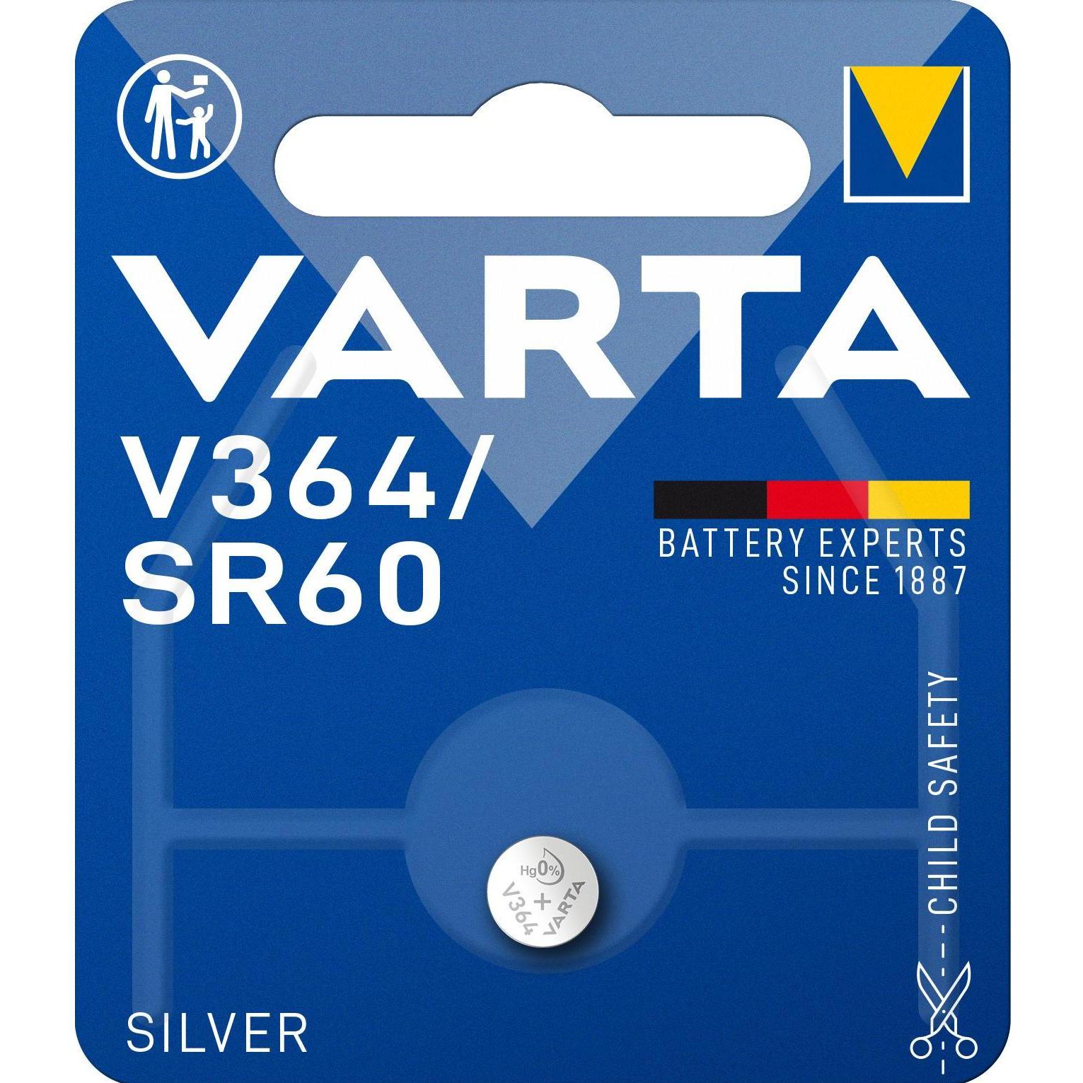 Varta Watch V364 (1 Stk., SR60, 20 mAh), Batterien + Akkus