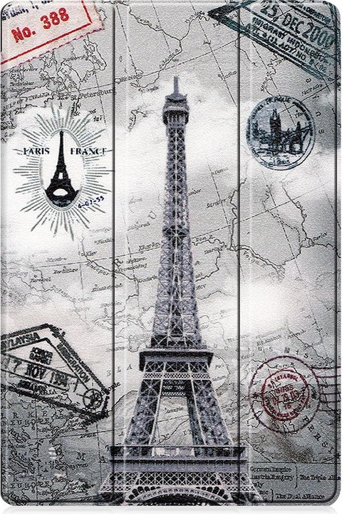 Cover-Discount Galaxy Tab S7+ (12.4) - Tri-fold Smart Case Paris (Galaxy Tab S7 FE)