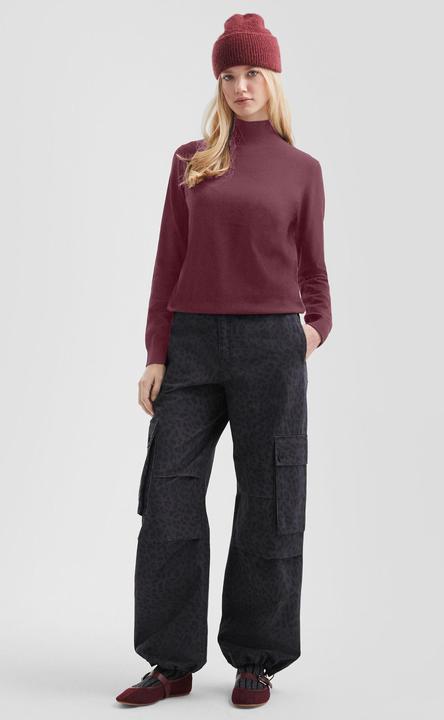 Produktbild s.Oliver Strickpullover Pullover mit Stehkragen aus Viskosemix (XXL)