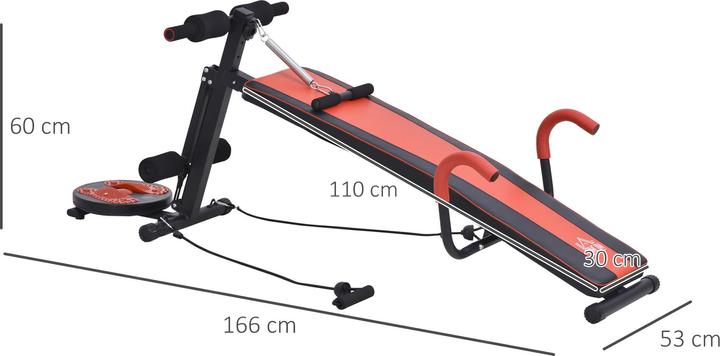 Actual product image Homcom Sit-Up Bench adjustable
