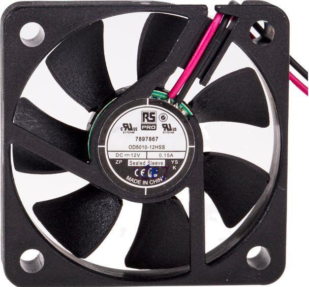 Produktbild RS PRO DC sealed sleeve axial fan 50x10mm 12Vdc (50 mm)