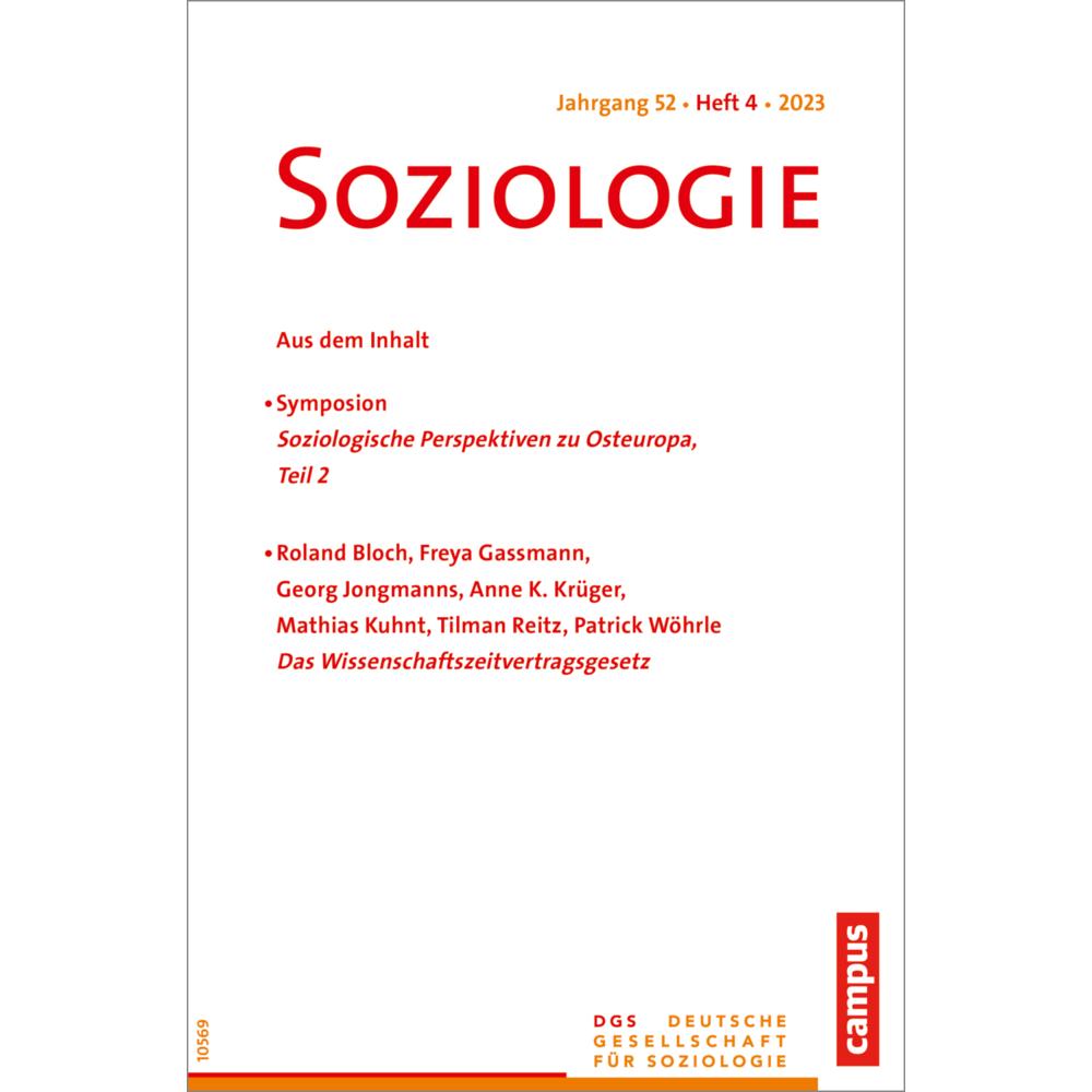 Soziologie 04/2023, Fachbücher von Dirk Baecker, Karin Lange, Sylke Nissen