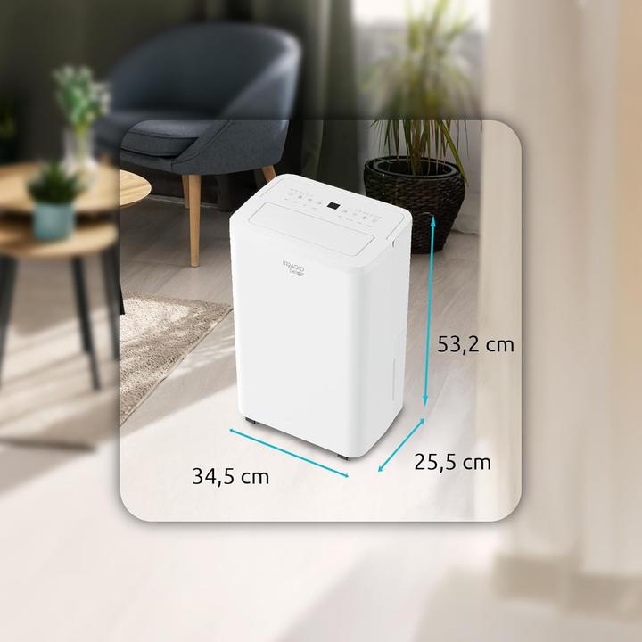 Produktbild Irradio Portable Air Dehumidifier with Remote Control, Auto Defrost, Wash Mode, 24-Hour Timer (30 m², 16 l/24h)